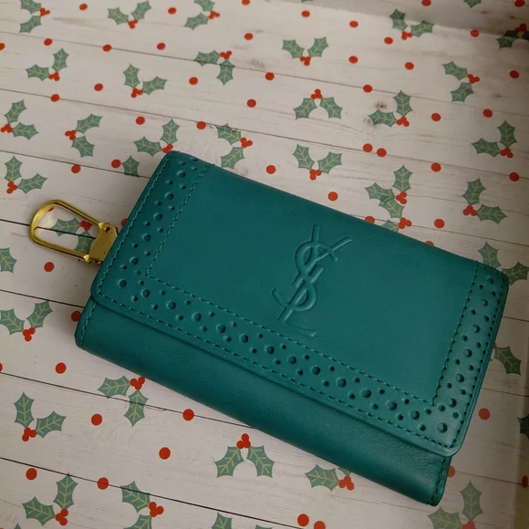 Yves Saint Laurent Leather Trifold Key Holder Case. YSL - Picture 6 of 8